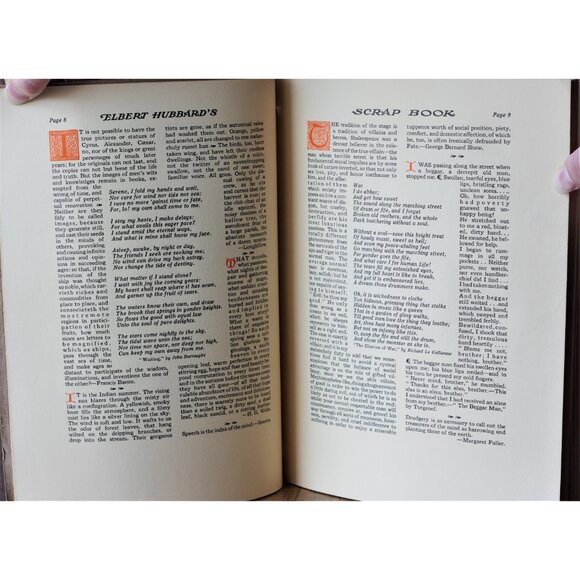 Antique Book "Elbert Hubbard's Scrap Book" by The Roycrofters 1923 1st Edition - Picture 5 of 7